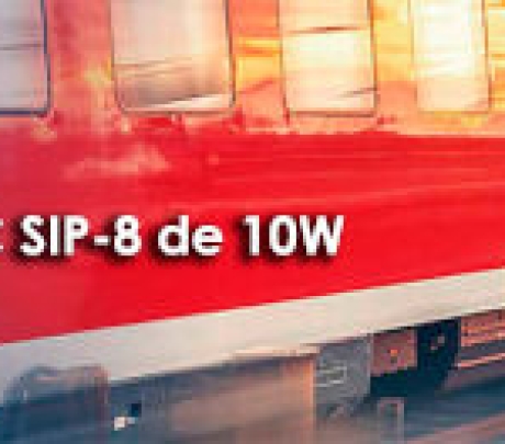 Convertidores CC/CC SIP-8 de 10W para equipos ferroviarios e industriales 